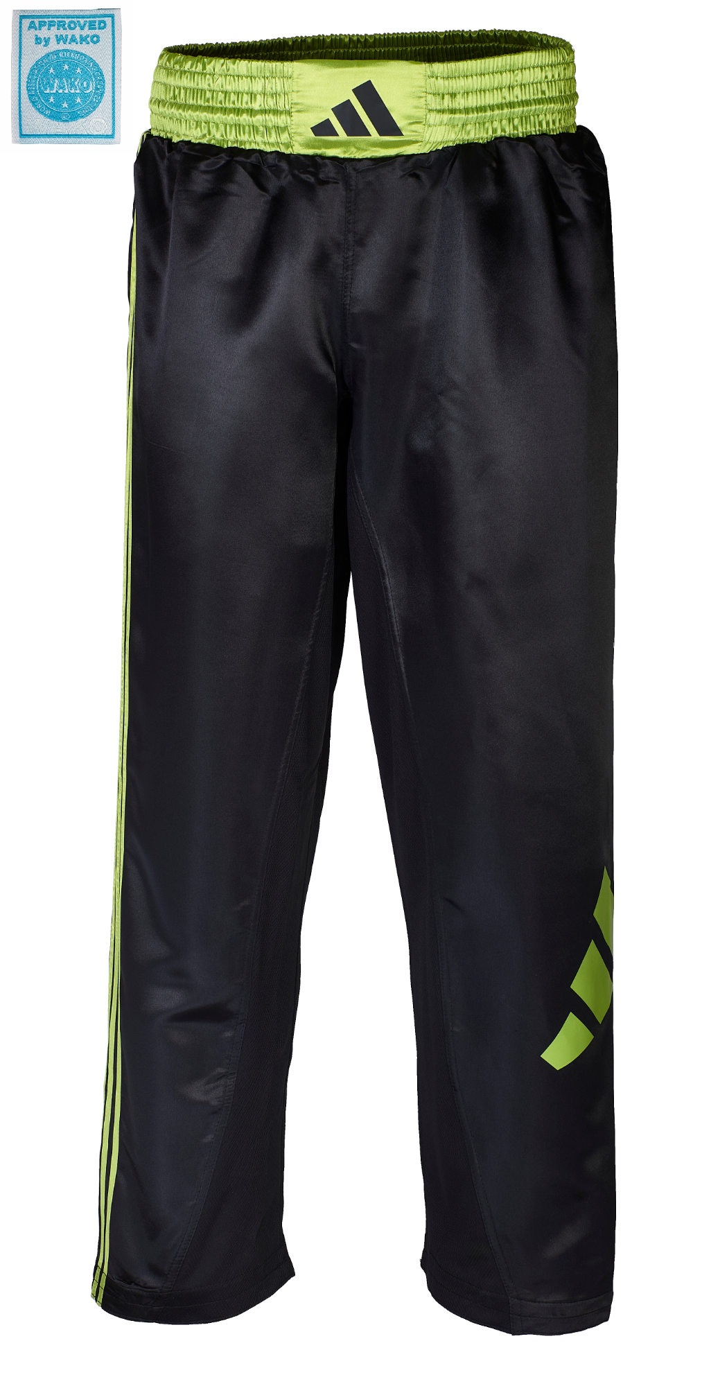 adidas Kickboxing pants black/shock lime, adiKBUN100T